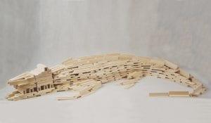 klocki drewniane - model aligatora